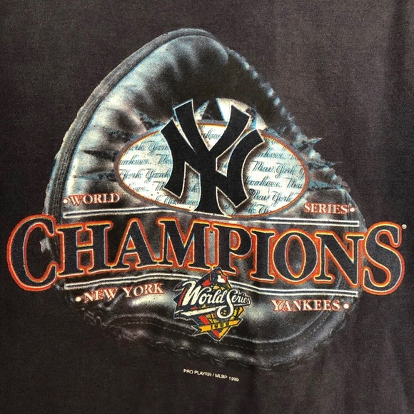 VTG 1999 World Series Champs Yankees Tee Size L - Picture 2 of 5